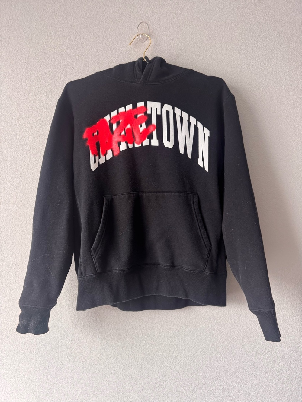 Chinatown Market x FaZe Clan Arc Hoodie Black Graffiti Pullover M Men's